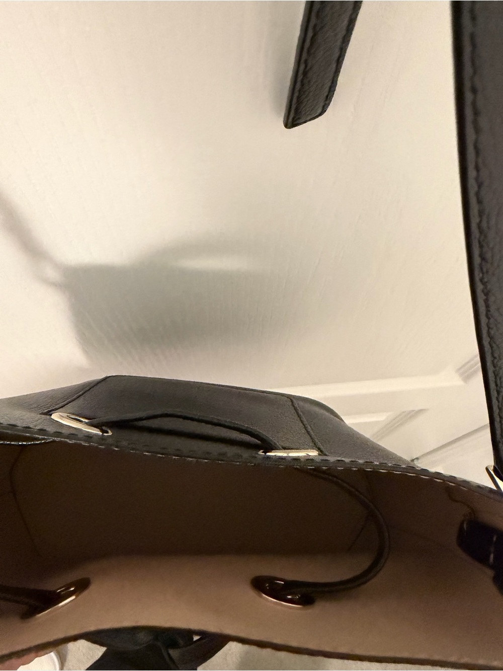 kate spade Black Pebbled Leather Drawstring Crossbody Bucket Bag - Picture 7 of 8